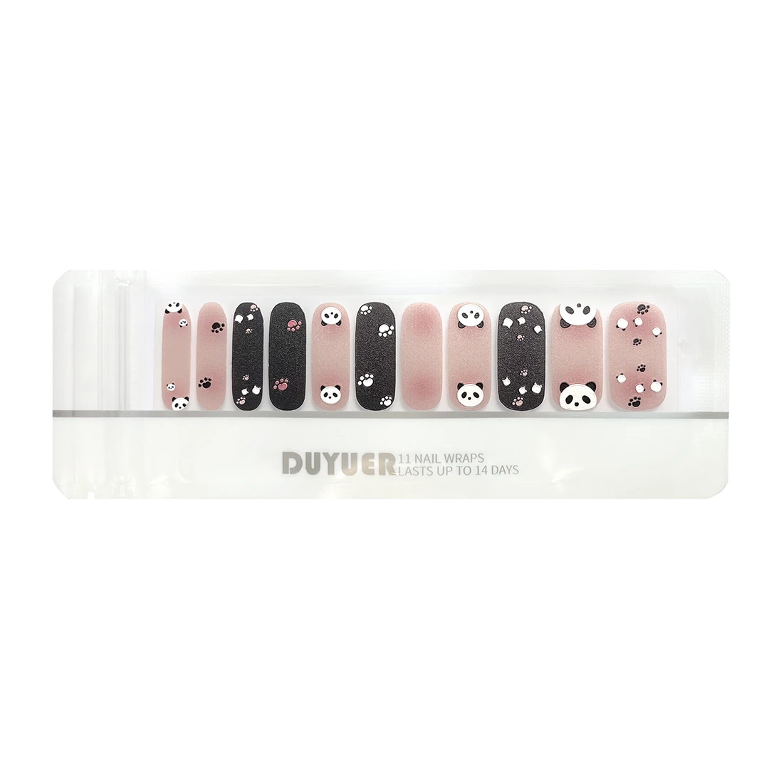 【J241】22指晶体美甲贴纸轻薄服帖无味防水磨砂甲油胶质感神器夏日