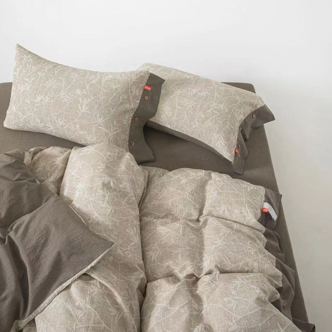 【四件套】日本TOMATO四件套被罩床单枕套裸睡亲肤套件 春华