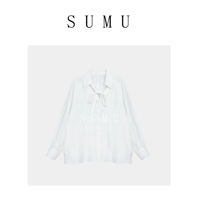 【大叔专享】宿慕SUMU 女款衬衫 2-17 秋季时尚休闲百搭衬衫1559