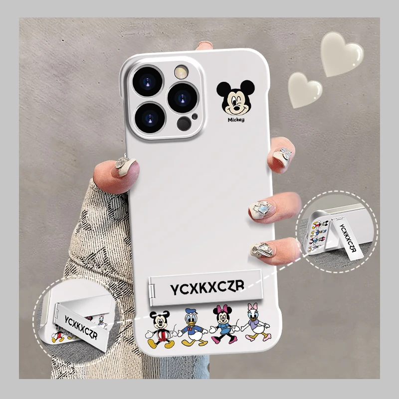 米奇家族适用于苹果15手机壳iPhone14promax支架华为vivooppo卡通