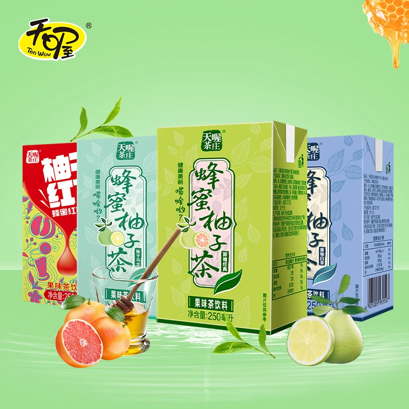Ten Wow/天喔 蜂蜜柚子茶/红柚/白茶/乌龙整箱饮料夏季果味水饮