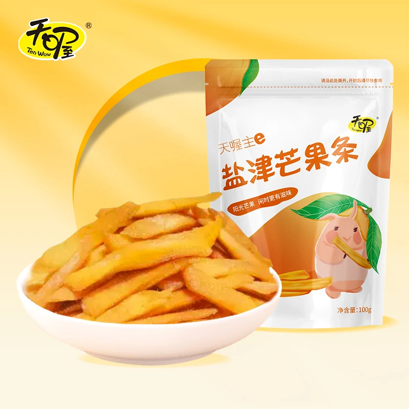 Ten Wow/天喔盐津芒果条酸甜咸辣解腻办公室蜜饯果脯即食休闲零食