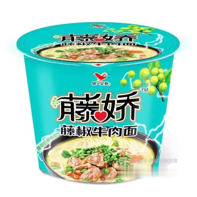 藤娇 藤椒牛肉面 105g/盒