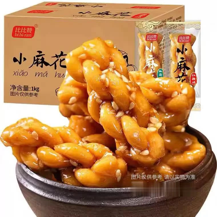 比比赞 网红小麻花零食小袋装单独包装椒盐味红糖蜂蜜味休闲食品