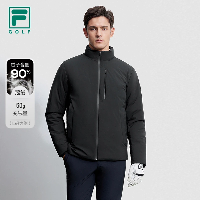 FILA斐乐男装/高尔夫冬季户外运动保暖舒适鹅绒羽绒服A11M345914F