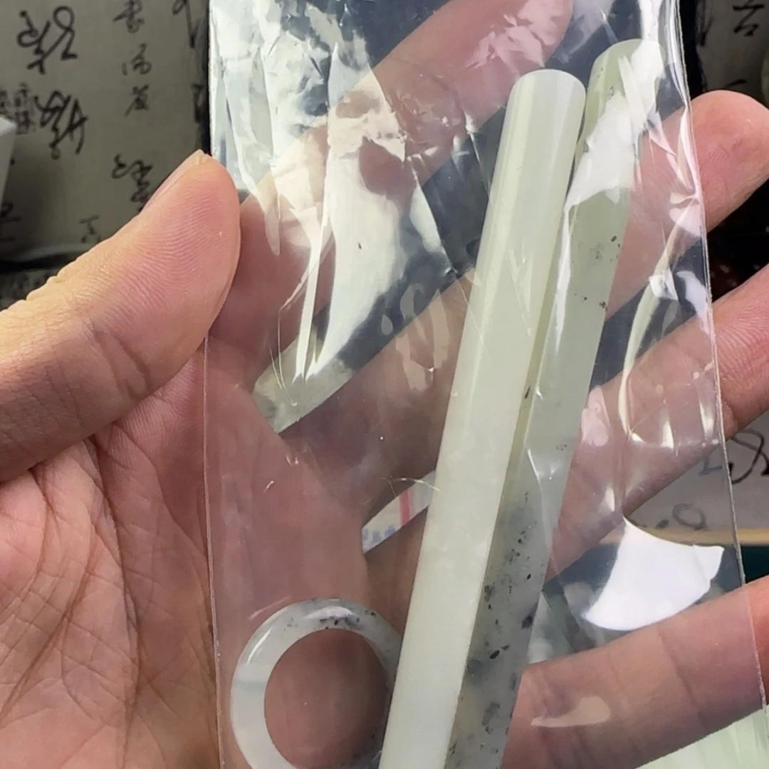 【闪购商品】蛇纹石玉发饰未镶嵌