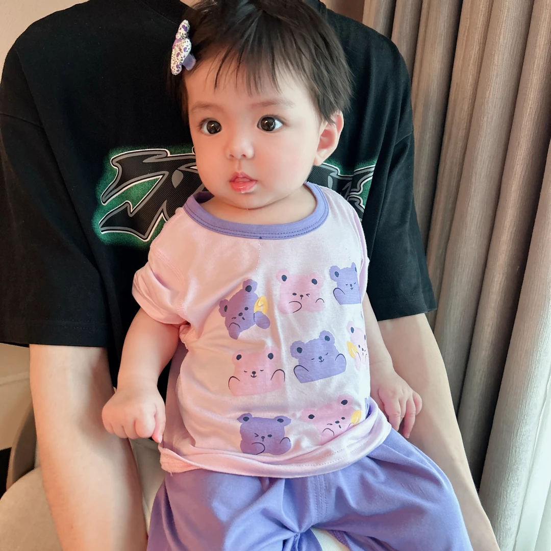 【莫代尔】女婴儿童连体衣服新生儿睡衣男宝宝春夏装3个月1岁