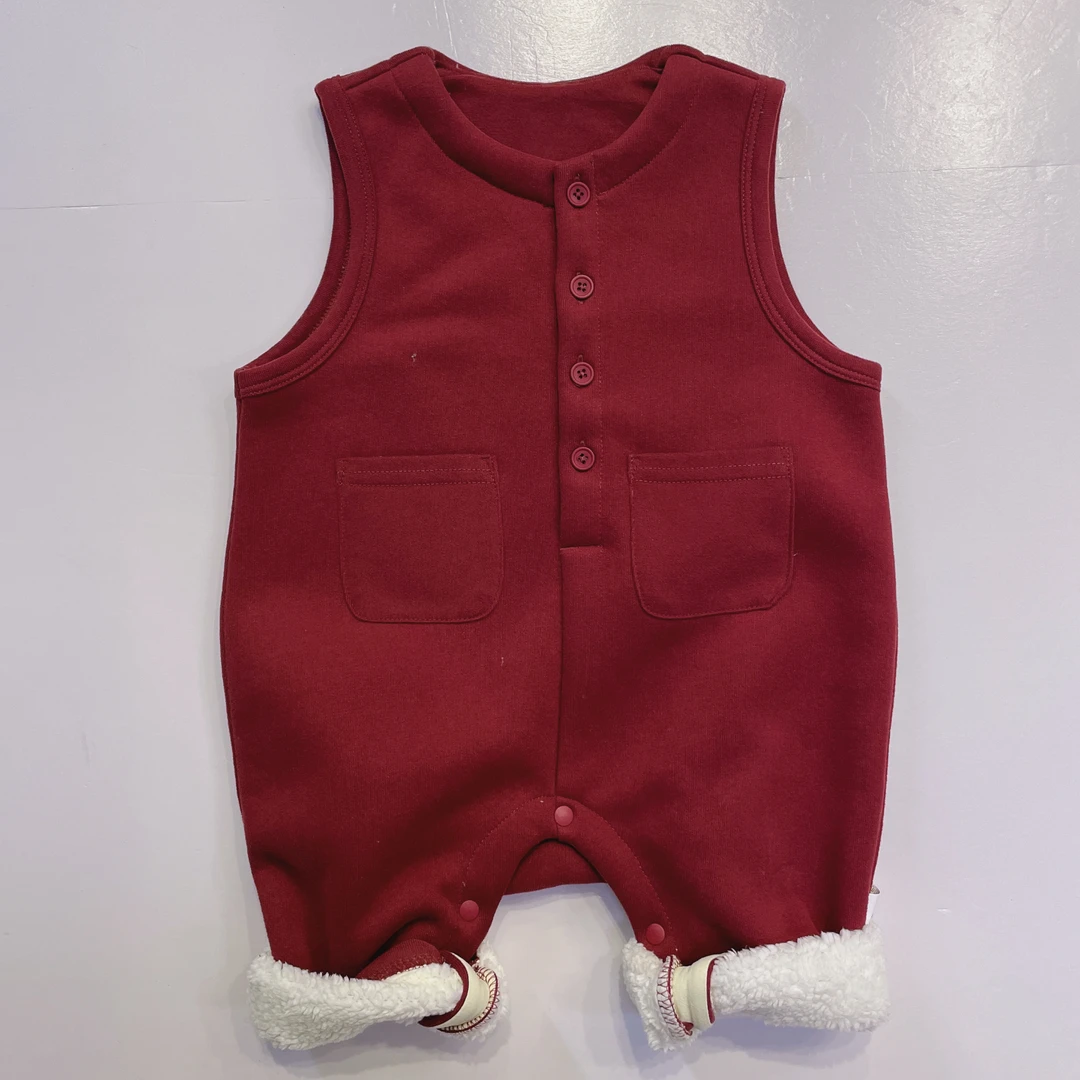 卡通背带裤婴儿童上衣服男童宝宝外套装小童女童连体衣服加绒保暖