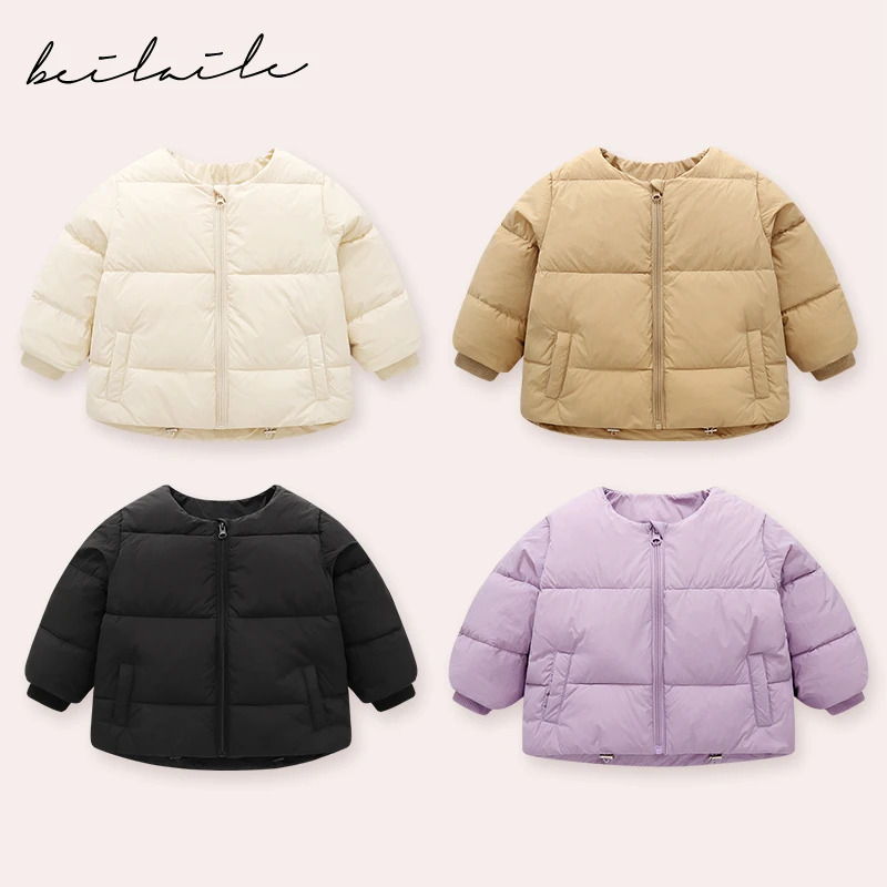 【羽绒外套】【杜邦三防】婴儿童连体衣服宝宝羽绒拜年秋冬