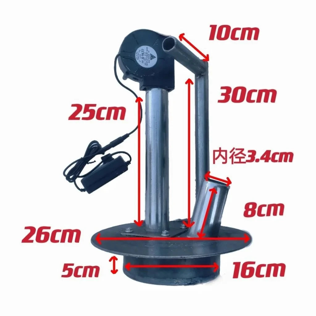 炉盖热风机热风炉烧菜柴火炉万能型热风炉导风管家用室内最新款