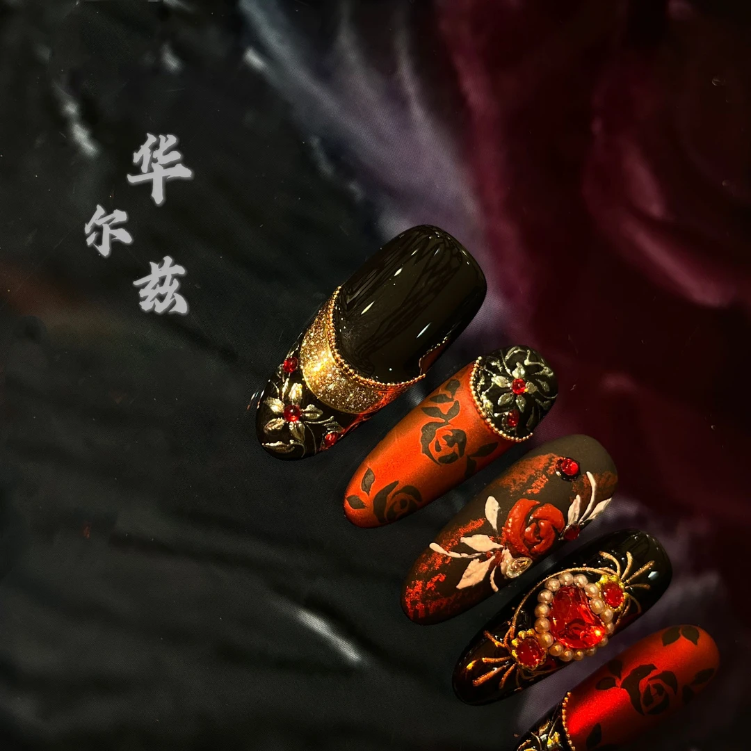 设计师款@【华尔兹】寇丝妮 纯手工穿戴式美甲