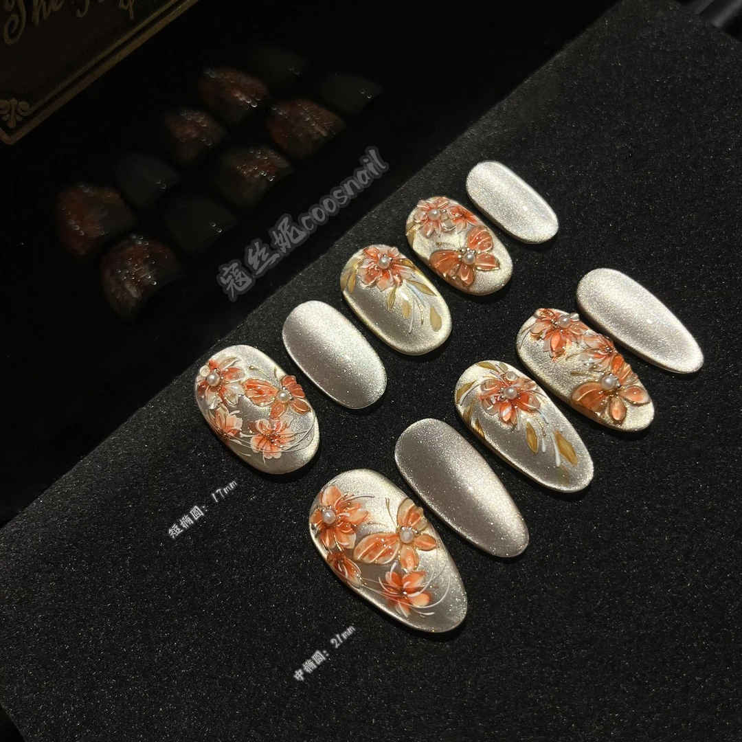 设计师款@【蝶恋花】寇丝妮 纯手工穿戴式美甲