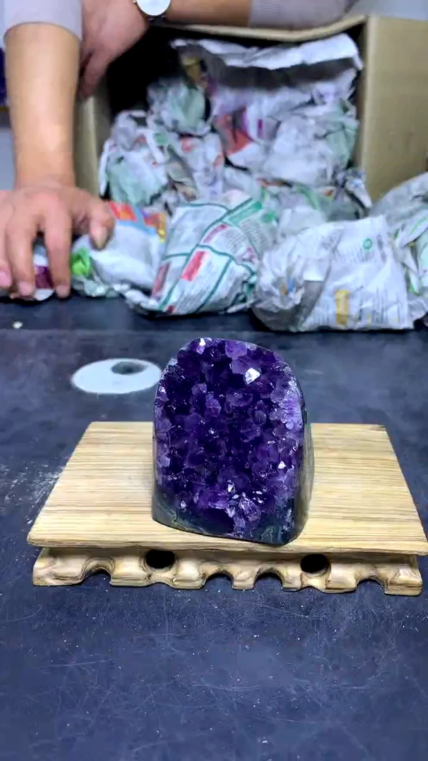 【闪购商品】水晶摆件未镶嵌高品质乌拉圭紫水晶542