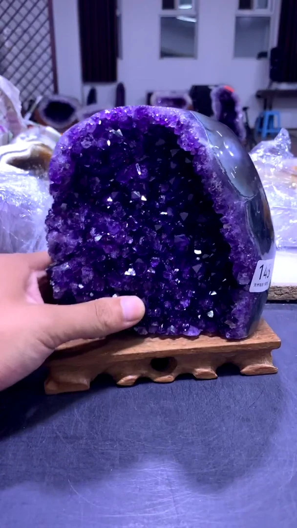 【闪购商品】水晶摆件未镶嵌高品质乌拉圭紫水晶143