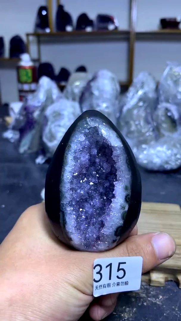 【闪购商品】水晶摆件未镶嵌高品质乌拉圭紫水晶315