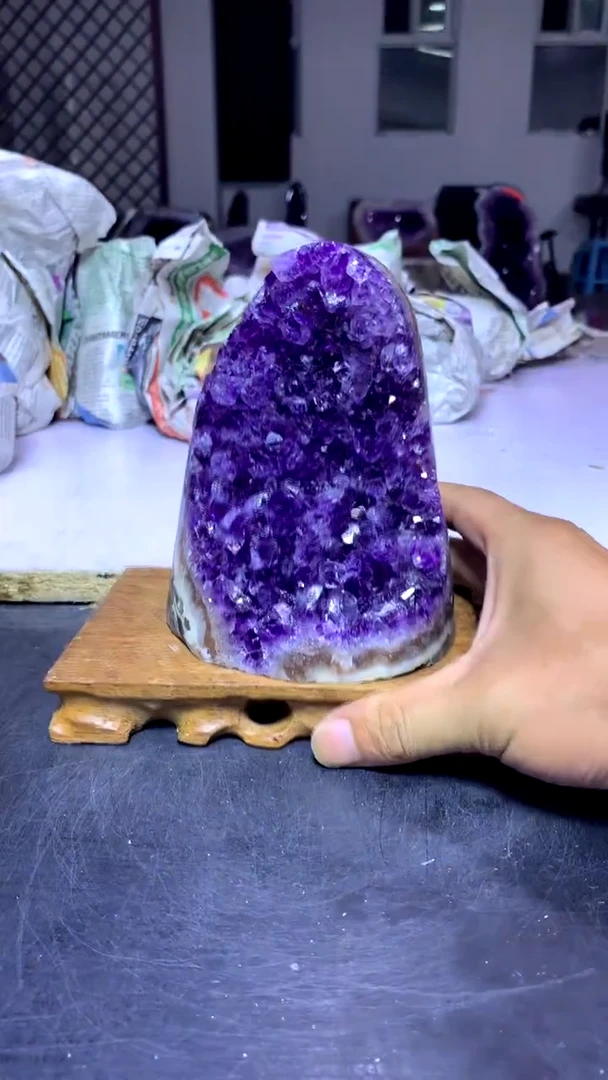 【闪购商品】紫晶摆件未镶嵌高品质乌拉圭紫水晶630
