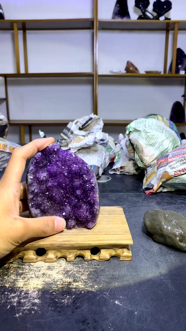 【闪购商品】水晶摆件未镶嵌高品质乌拉圭紫晶501