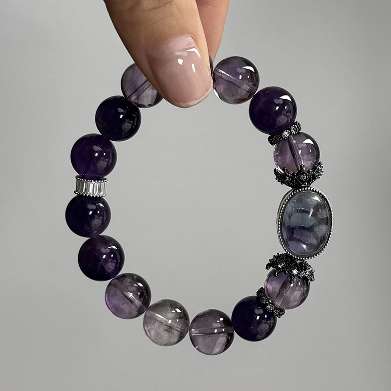 tx652-[神秘盒子]紫水14k配件锆石魔盒手串