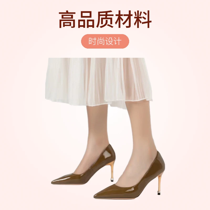 ［MQEQ］头层牛皮内里羊皮舒适细跟气质淑女法式浅口高跟鞋2960801