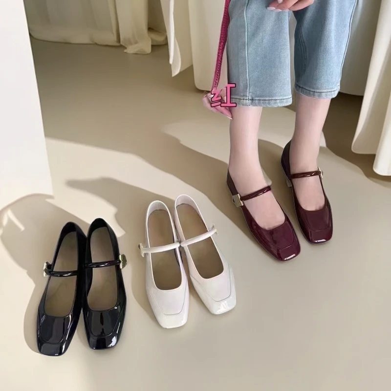 ［ZOORTTAR］秋季新款平底一字扣高品质时尚淑女法式小单鞋女883503