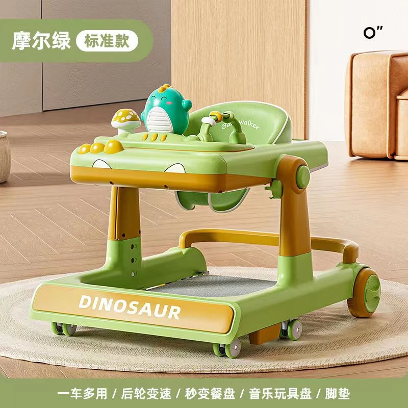 婴儿学步车三合一防o型腿防侧翻宝宝助步车蓝牙音乐可折叠手推车