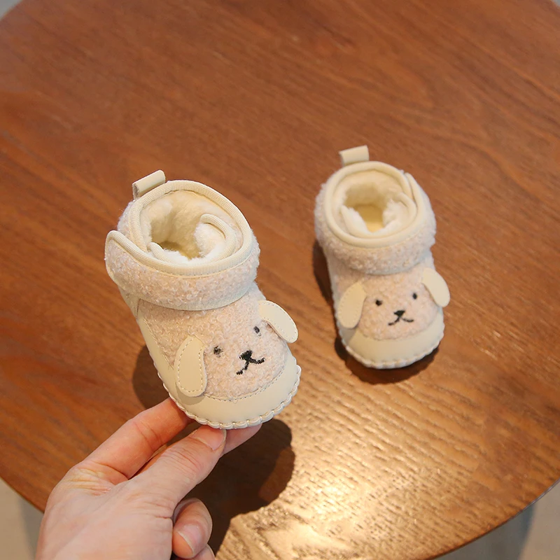 冬季婴儿棉鞋6到12个月婴幼儿学步鞋一岁宝宝雪地靴高帮防滑加厚8
