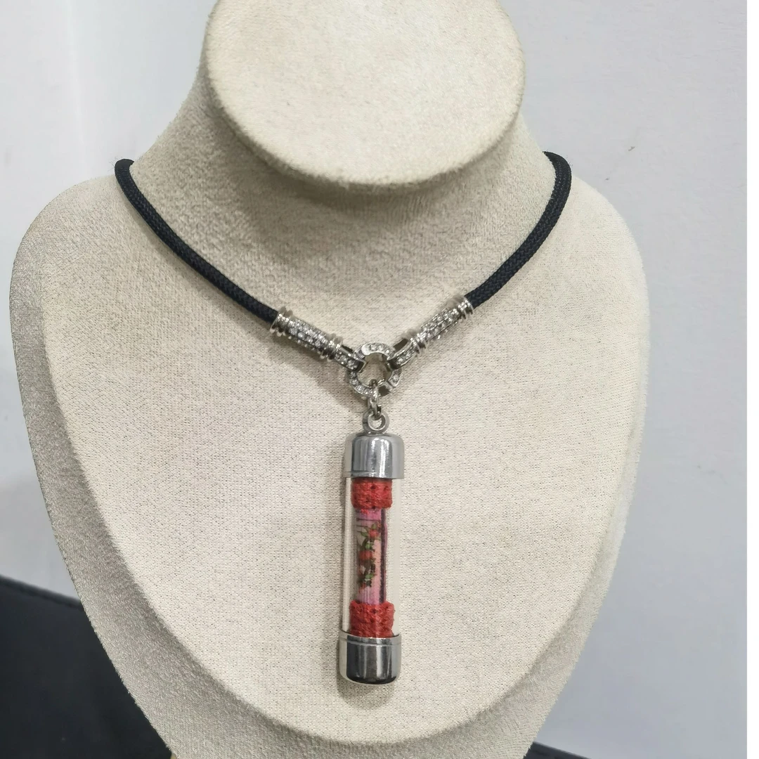 铁合金亚克力吊坠 16号红色管管小号创意吊坠时尚复古素款