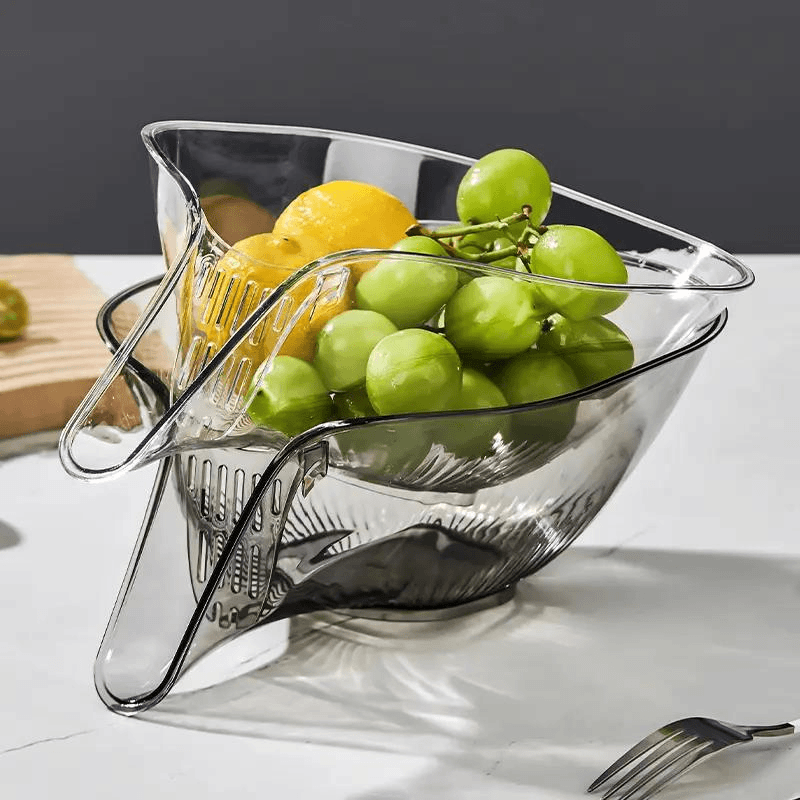 【新人低至0.01】家用创意沥水篮洗米筛果蔬收纳篮厨房过滤网淘菜盆