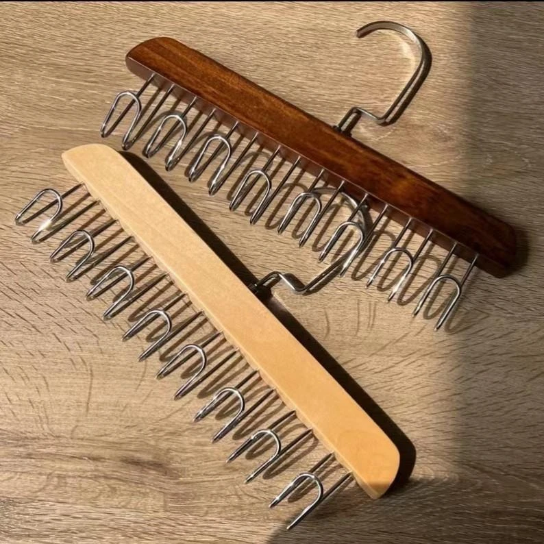 家用多功能实木衣架内衣吊带挂钩衣帽钩衣柜领带高档皮带收纳架