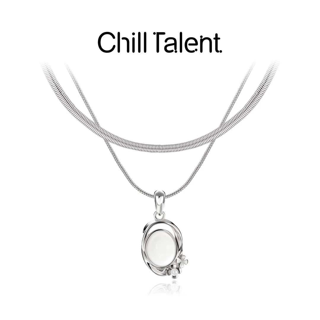 chill talent 铜合金项链 【明星同款】池畔项链时尚叠链设计感