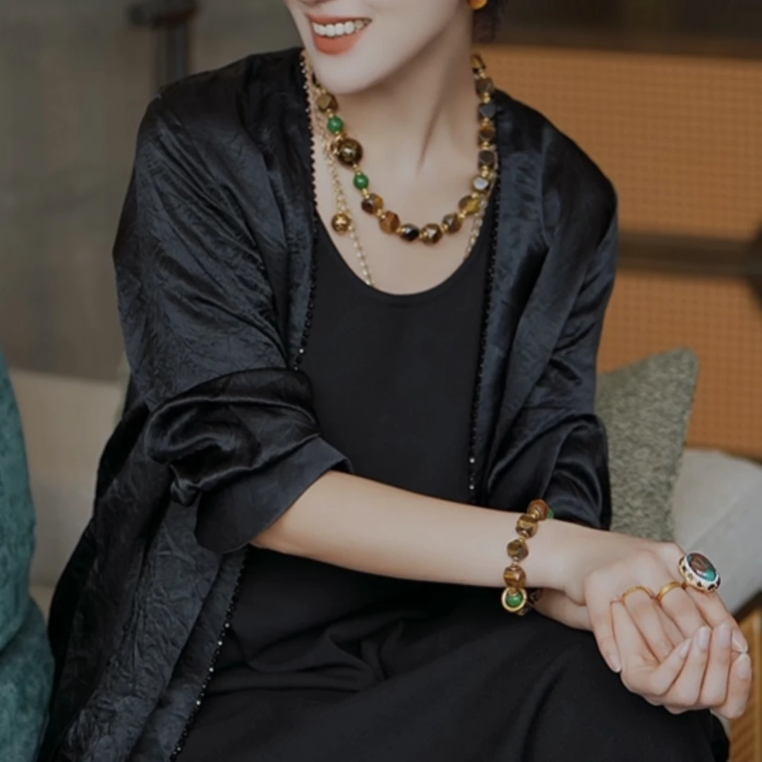 【莫妮卡卡】（衣长76）新中式国风轻奢气质休闲外套WJHH3527