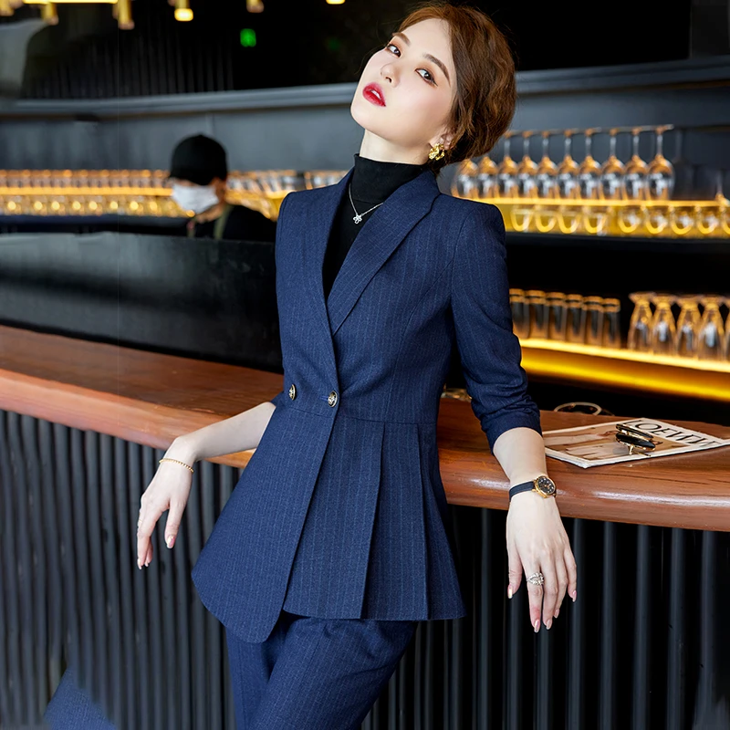职业西装套装女春秋总裁高端气场女装气质职业面试正装工装工作服