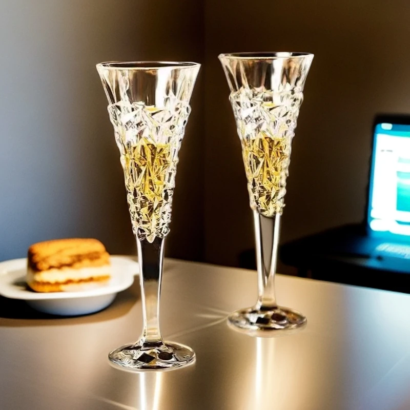 【破价一天】高端定制水晶创意高档高脚家用无铅酒杯高脚杯红酒杯