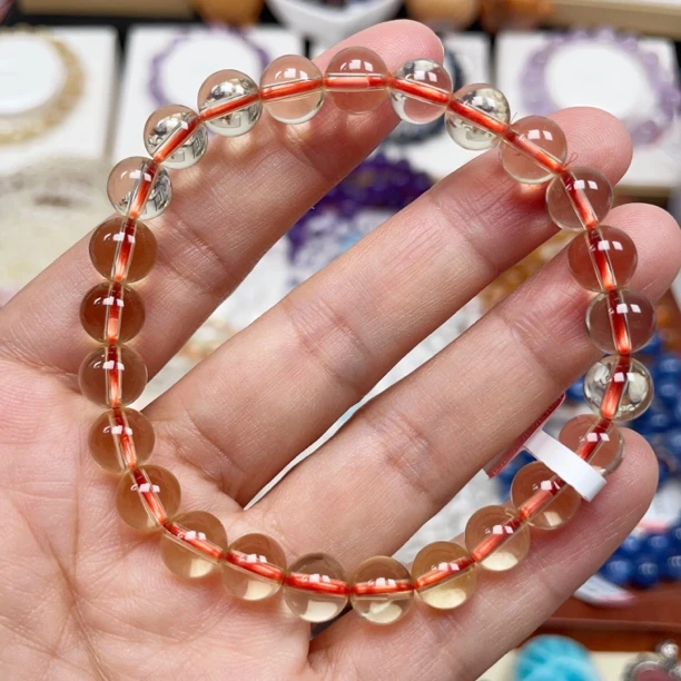 招财黄水晶手串