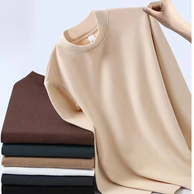 秋冬男女同款半高领打底衣