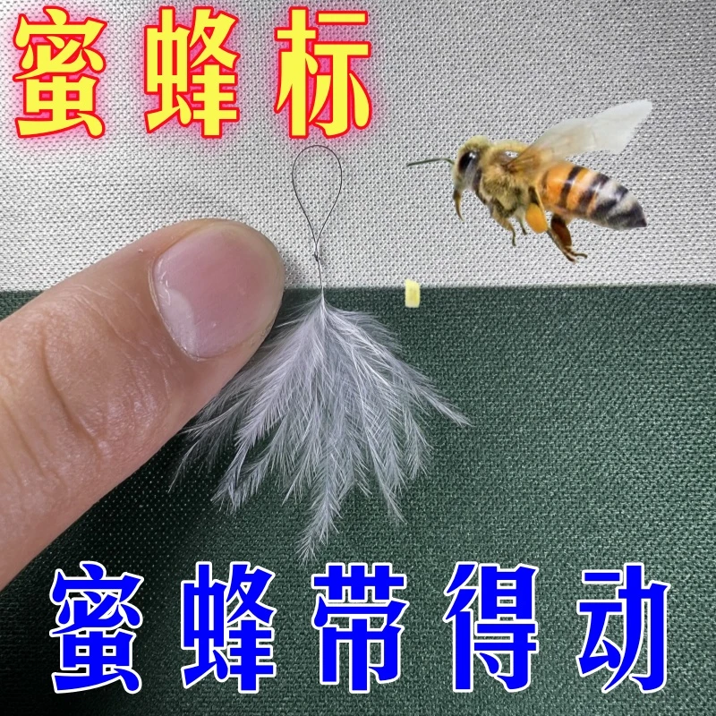 蜜蜂定位器专用蜂标找蜂羽毛标小青米红米蜂找蜜蜂小型羽毛追蜂标
