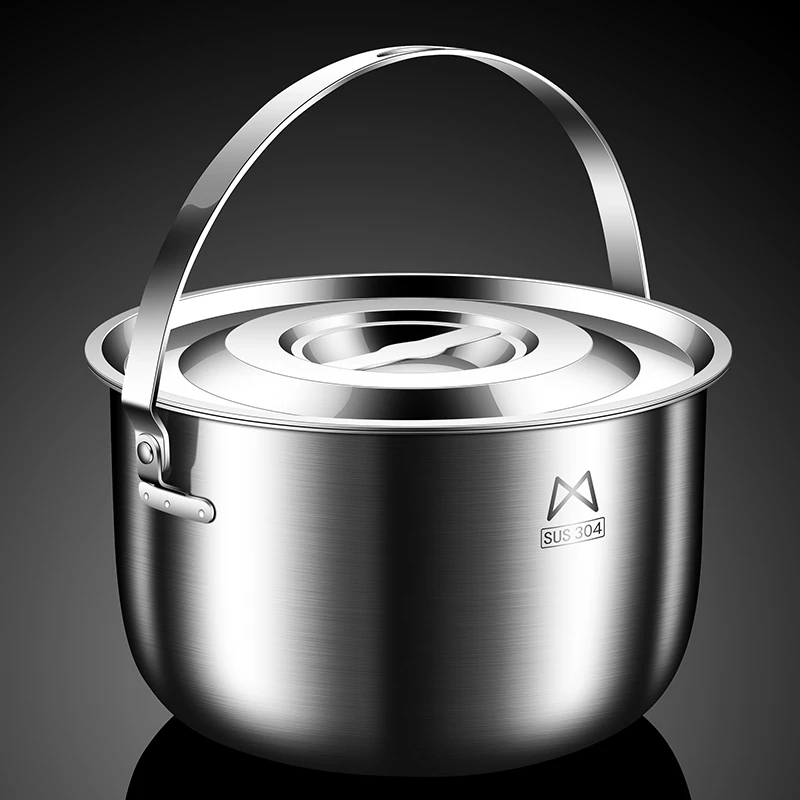 304不锈钢带盖猪油罐装猪油盆家用耐高温油缸大容量大号储油罐