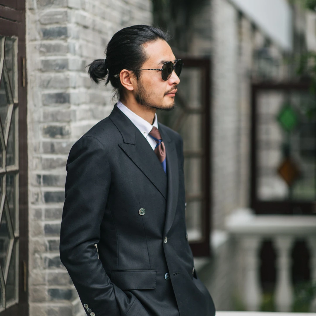 【单排扣Holland&Sherry】英国进口面料全手工麻衬西服套装商务高端