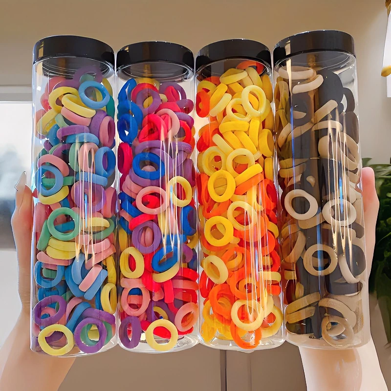 女童彩色小皮筋高弹力可爱小女孩糖果色不伤发宝宝弹性毛巾圈发饰