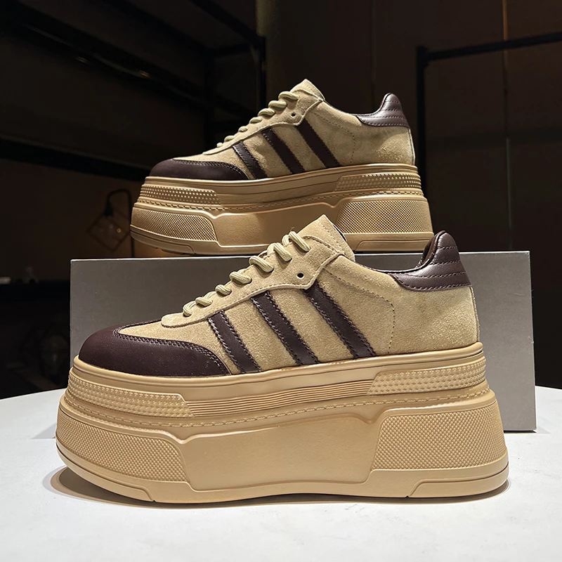 12cm隐形内增高女鞋小个子厚底德训鞋10cm小码超轻便小白鞋女单鞋