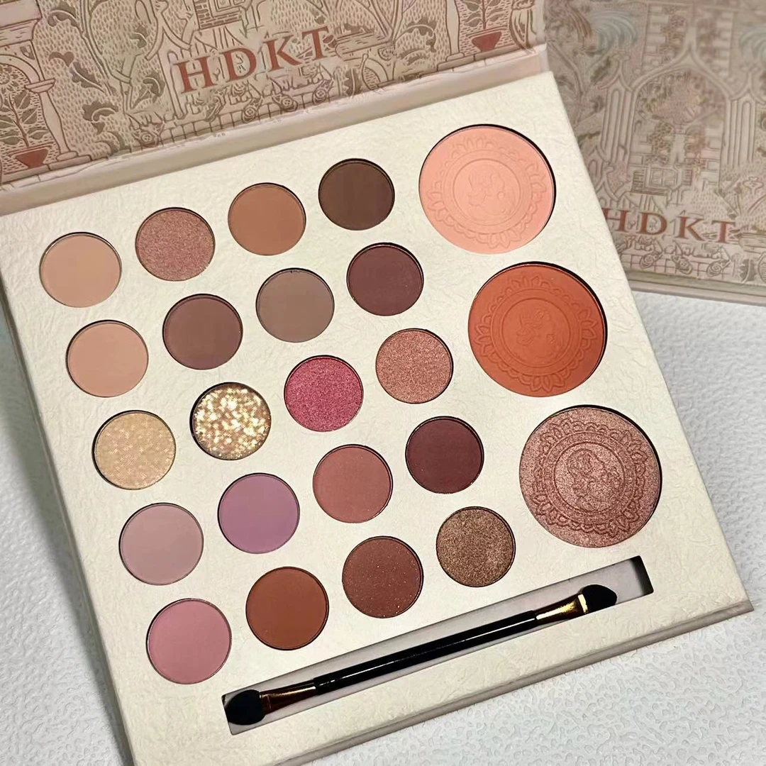 魔法叔叔23色眼影修容奶茶色学生不掉色一体盘便携多功能初学者