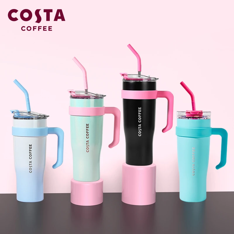 COSTA巨型杯网红水杯巨无霸大容量吸管保温杯最新款【无赠品】