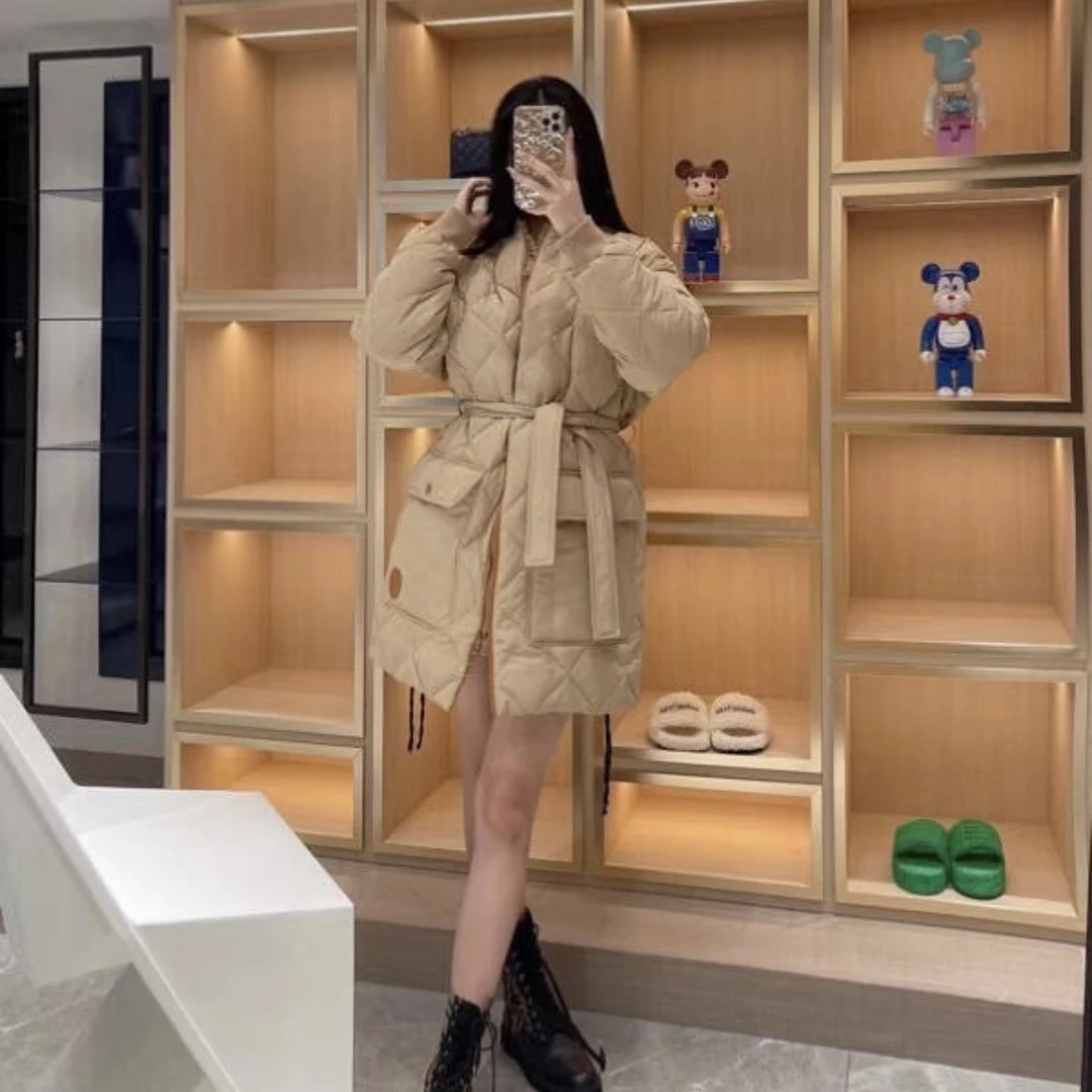 Hermes卡其色两面穿羽绒服/38码/全新闲置/51742