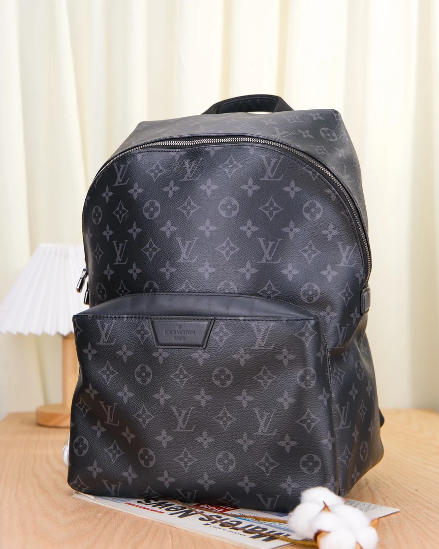 LV Discovery阿波罗经典黑老花书包双肩包