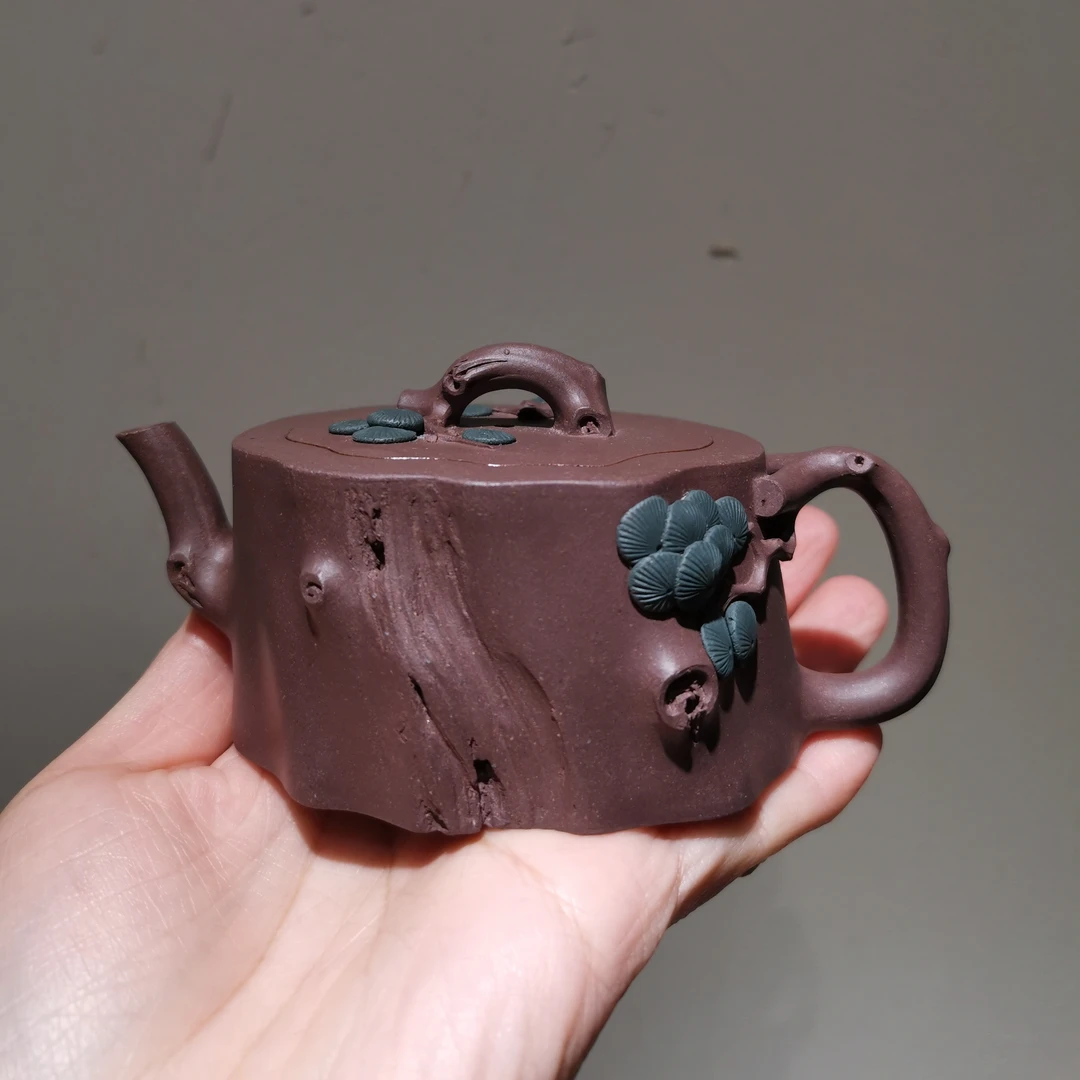 泽物｜张家龙 全手工 听松  紫泥 绿泥 师承王强老师 紫砂壶井栏壶