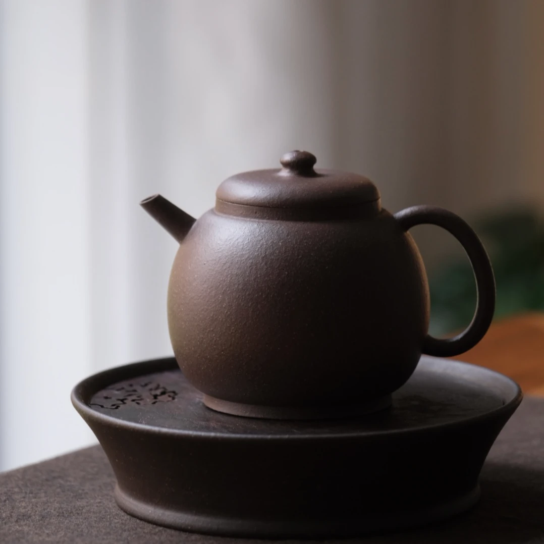 泽物 李元鹏 明式龙蛋 老段泥 210cc师承王强老师 纯手工紫砂壶