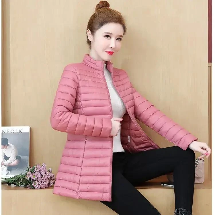 波司澄2023新款羽绒羽绒服女中长款轻薄羽绒服韩版大码修身洋气冬