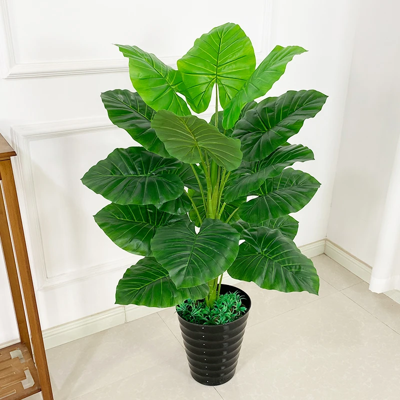 假树滴水观音大型盆栽客厅室内盆景落地花艺大摆件假绿植仿真植物