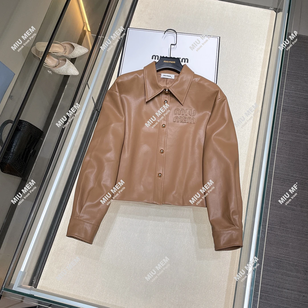 MIUMEM早秋外套女新款洋气休闲皮夹克百搭短款上衣DY5005