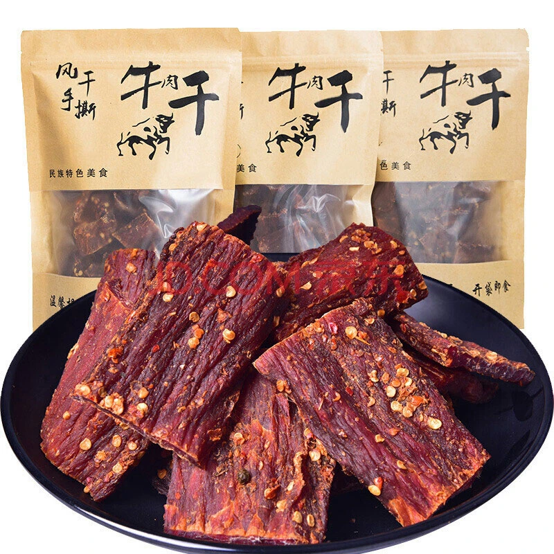 哈俏格正宗四川九寨沟特产风干牛肉干手撕超干208g熟牛肉特产小吃